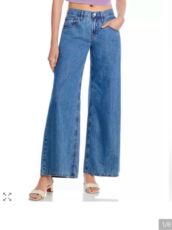 Frame Denim Denim - FRAME LE HIGH RISE WIDE LEG JEANS IN HAPPY INDIGO IN BLUE